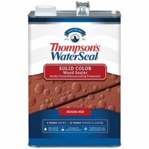 Thompsons Waterseal 185955 1 gal Solide Imperméabilisation Tache&44; Sequoia Rouge