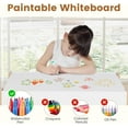 thumbnail image 4 of INFANS Kids Table and Chair Set, 4 in 1 Building Block Wooden Activity Desk with Reversible Tabletop Storage Drawers Bookshelves for Toddlers Art Craft Learning Reading Drawing Playroom, 4 of 9