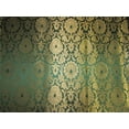 thumbnail image 3 of Brocade fabric emerald green x metallic gold color 44quot;wide, 3 of 3