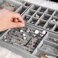 thumbnail image 4 of 4-Drawer Jewelry Storage Organizer, Stackable Tray, Drawer Insert for Accessories, 4 of 5