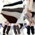 thumbnail image 3 of Women Winter Knitted Crochet Leg Warmers Legging Boot, 3 of 5