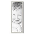 thumbnail image 2 of ArtToFrames 11" x 30" Bright Silver Picture Frame, 11x30 inch Silver Wood Poster Frame (WOM-4752), 2 of 8