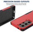 thumbnail image 5 of For Samsung Galaxy S25 Ultra Case 2-in-1 PC TPU Shockproof Phone Cover - Black, 5 of 5