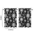 thumbnail image 5 of Uwdfnwuif Black Snowflake Kitchen Curtains 2Pcs, 5 of 5