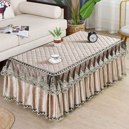 

ASWMXR Wedding Lace White Table Cloths Plaid Dining Table Covers Washable Rectangular Manteles Dust-proof Home Decor Party Tablecloth