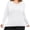 A White, variant on Plus Size Thermal Shirts for Women Fleece Lined Crew Neck Base Layer Long Sleeve Top,1X-5X