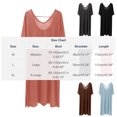 thumbnail image 3 of Fewfanhot Women's Long V-Neck Modal Nightgown, Silky Soft Sleep Dress, Solid Color Long Sleeve Lounge Wear, 3 of 5