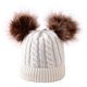 thumbnail image 1 of Gorro de punto de doble ovillo para bebé, gorro cálido para niños en otoño e invierno, 1 of 5