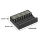 thumbnail image 3 of Cargador de baterías de 8 ranuras, cargador rápido para baterías recargables de iones de litio RCR123A, incluyendo 16340 y 16350., 3 of 7