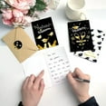 thumbnail image 6 of 6-Pack Black and Gold Graduation Greeting Cards with Envelopes, Assorted Designs with Salute Graduate and Happy Graduation Messages, 6 of 7