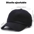 thumbnail image 2 of Gorras para Hombre y Mujer, 2 Piezas Gorra 100% Algodón Ajustable, Gorras de Beisbol Unisexo, Cachuchas para Tenis, Deportiva, Running y Actividades al Aire Libre, 2 of 4