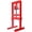 Red + Steel, variant on Hydraulic 6 Ton H-Frame Garage Floor Adjustable Shop Press with Plates, 6T, Red, Steel, for Auto Repair and Metalworking