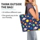 thumbnail image 2 of Balery Space Planet Bolsa Tote Estilo Estético con Cremalleras, Bolsa de Hombro, Bolsa de Compras Grande y Plegable, 2 of 8