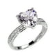thumbnail image 2 of Anillo de bodas Xihbxyly con incrustaciones de diamantes y circonitas en corazón joyería de compromiso para mujer, 2 of 5