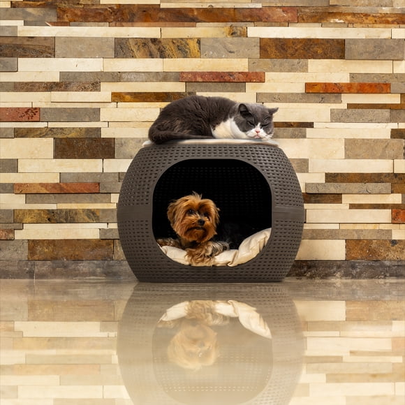 Cama Para Perro Cojineria Lavable Mocca