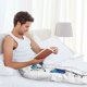 thumbnail image 5 of Fotbe Blue Flying Butterflies Pantalones de Pijama para Hombre, Pantalones de Dormir, Pantalones de Casa con Cintura Ajustable y Bolsillos-X-Large, 5 of 6
