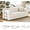 Beige, variant on YWEN 79'' Convertible Sofa Bed, 6 in 1 Folding Floor Futon Couch Sleeper with Fixed Frame, Corduroy Modular Sofa Bed with Removable Armrests & Pillows, No Assembly for Living Room Bedroom
