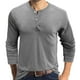 thumbnail image 2 of Camisas de Hombre Blusas de Manga Larga Con Cuello Redondo Musculoso Musculoso Básico Blusa de Color Puro Sólido Camiseta Top Odeerbi ODB122082, 2 of 4