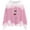 Pink, variant on Fiaer Christmas Hoodies for Women Glass Snowflake Plus Size Holiday Hooded Sweatshirts Drawstring Long Sleeve Drawstring Xmas Tops White XL