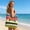 Multicolor, variant on Deeceymbur Summer Straw Woven Beach Tote Bag Large Capacity Vacation Shoulder Handbag Striped Casual Shopping for Travel Outings