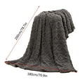 thumbnail image 3 of Boovnll Throw Blanket 71x79" Super Soft Warm Flannel Solid Color Blankets Microfiber Thickening Machine Washable for Bedroom Swimming Pool Sofa Floor Outdoor Camping Blanket, 3 of 5