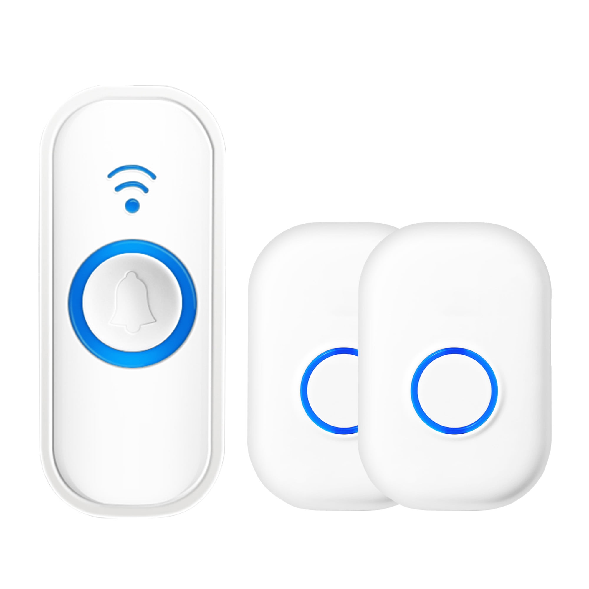 Wireless Door Bell, Mini Waterpoof Doorbell Chime Operating at 800 Feet with 58 Melodies, 4