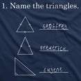 thumbnail image 2 of T-shirt Humoristique pour Hommes « Nom les Triangles » Mathématiques Sarcasme Nouveauté J'aime les Maths Graphique, 2 of 7