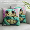 thumbnail image 3 of RUIYC I'm Adorable Cute Baby Sea Turtle Throw Pillow Cover for Home Girls Room Nursery Playroom Decor,Gifts for Sea Turtle Lovers Girls Kids Toddler,, 3 of 5