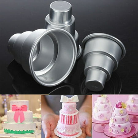 

Kaesi DIY Mini 3-Tier Cupcake Pudding Chocolate Cake Mold Baking Pan Mould Party
