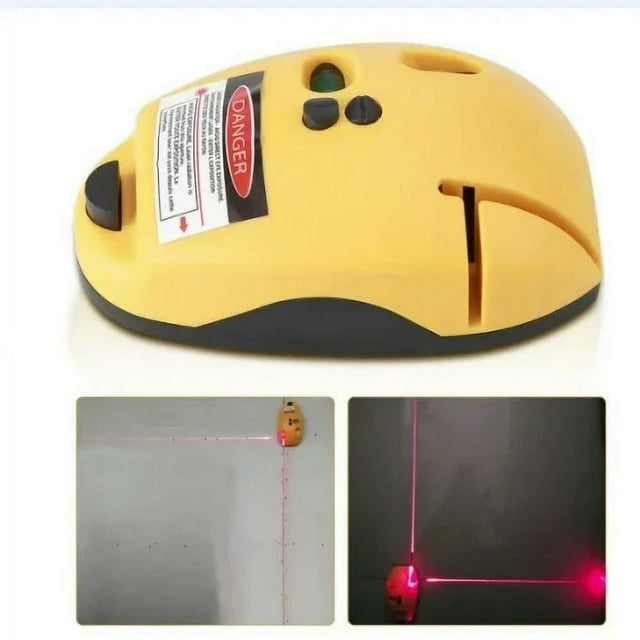 JUNWELL 2 Lines Vertical Horizontal Line Infrared Laser Level Right Angle Measuring Tool Leveling Tool Laser Level