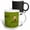 Multicolor, variant on 3drose, Portugal, Azores, Santa Maria Island, Sao Pedro, Cow in Field, 11oz Two-tone Yellow Mug
