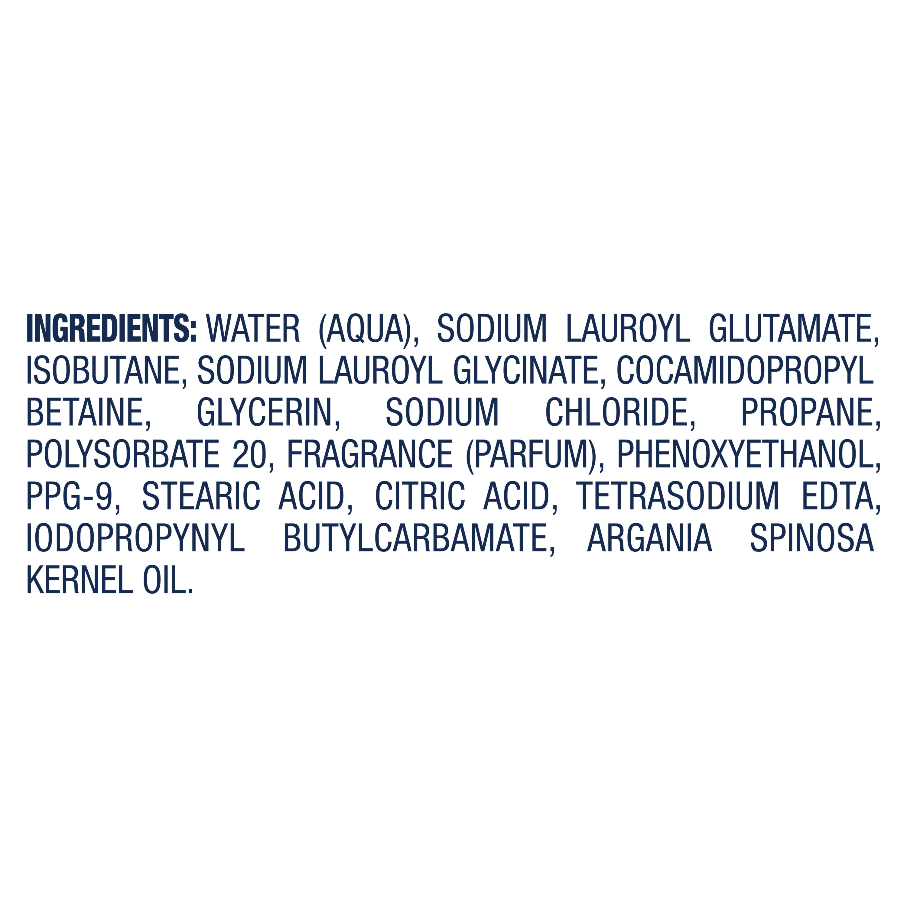 Dove Body Wash Mousse with Argan Oil, 10.3 Oz.