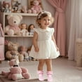 thumbnail image 5 of 6 Pairs Toddler Girls Ruffle Socks Cotton Girls Lace Frilly Dress Socks, 5 of 7