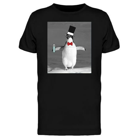 Fancy Singing Performance Penguin Men's T-shirt