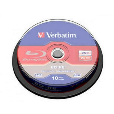VERBATIM 43694 10PK BD-RE 25GB 2X SPINDLE BOX