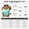 thumbnail image 4 of Rateoe Tropical Pineapple Print Womens' Sports Bras Scoop Neck Sports Vest- Padded U Back Seamless High Impact Support, 4 of 7
