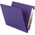 thumbnail image 2 of Smead 25550 WaterShed CutLess Straight Tab Letter Size 2-Fastener Folders - Purple (50/Box), 2 of 7