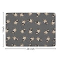 thumbnail image 5 of Cute Pug Puppies Flannel Non Slip Door Rugs,Washable Door Mats Indoor,Decorative Door Mats,Dirt-Resistant and Absorbent Doormat for Entrance,Bedroom,Kitchen,Bathroom,23.5x16in(60x40cm), 5 of 5