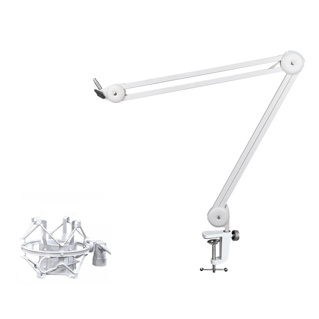 Foldable Mic Boom All Metal Microphone Arm Stand Holder with/without Shockproof Mount for Podcasters and Streamers
