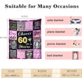 thumbnail image 6 of DAJU 60th Birthday Gifts for Women Happy 60th Birthday Gift Ideas for Her 60th Birthday Blanket for Women for 60 Year Old Woman Birthday Gifts for Women 60th Birthday Blanket (30*40inch), 6 of 6