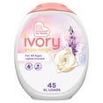 thumbnail image 2 of Ivory Snow Laundry Detergent Pacs, Lightly Scented, Lavender, HE Compatible, 45, 2 of 13