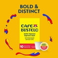 thumbnail image 6 of Cafe Bustelo Espresso Style Dark Roast Coffee, Single Serve Pods, 10 Count, 6 of 11