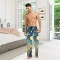 thumbnail image 7 of joogoo Men's Pajama Pants Stars and Moon Cotton Long Sleepwear Lounge Pants 2XL, 7 of 7