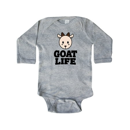 

Inktastic Goat Life Gift Baby Boy or Baby Girl Long Sleeve Bodysuit