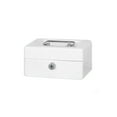 thumbnail image 1 of Kearding Mini caja de dinero en efectivo con cerradura para Hotel y oficina en casa, para dormitorio, bandeja para monedas, caja de Blanco, 1 of 6