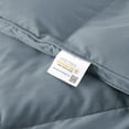 thumbnail image 5 of Peace Nest 360 Thread Count All Season White Goose Down Fiber and Feather Comforter, King, Dark Gray, Full, 5 of 6