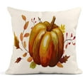 thumbnail image 5 of EREHome Set of 4 Pillow Cases Happy Thanksgiving Lettering Celebration on for Badge Autumn Text Watercolor Throw Pillowcase Cover Cushion Case Home Decor 20x20 inch, 5 of 5