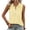 Yellow, variant on Ytndtr Womens Summer Tops V Neck Quarter Zip Sleeveless Shirts Dressy Casual Tank Top Flowy Loose Fit