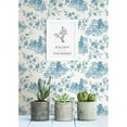 thumbnail image 2 of A-Street Prints Laure Blueberry Toile Wallpaper, 2 of 2