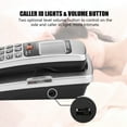 thumbnail image 3 of Ejoyous Corded Phone, FSK/DTMF Caller ID Telephone Corded Phone Desk Put Landline Fashion Extension Telephone For Hom, Extension Telephone, 3 of 7
